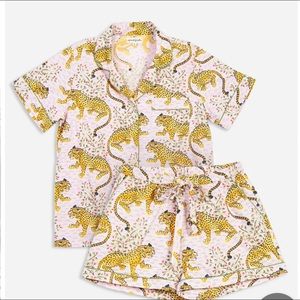 Printfresh short sleep set in bagheera blush